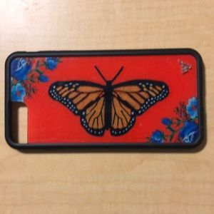 Wildflower butterfly iPhone case
